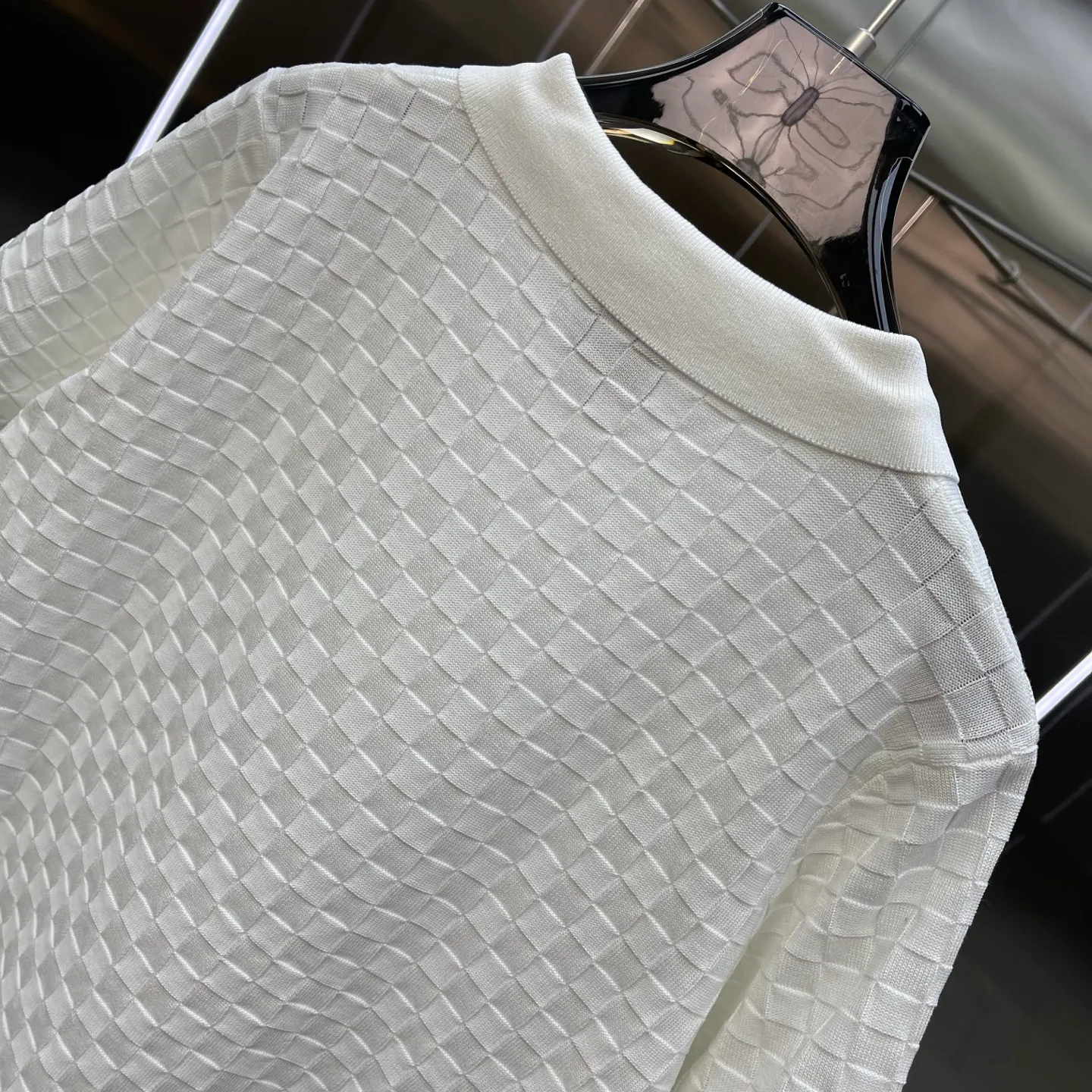 New Arrival Casablanca Casablanca POLO sweater Classic Series is made of high-definition fabrics and will not shrink or fade. Comfortable to the touch, cool and breathable, the texture is super strong and a must-have for fashionable men and women. Exclusively available in In Stock! Color: White Blue Size: M L XL XXL